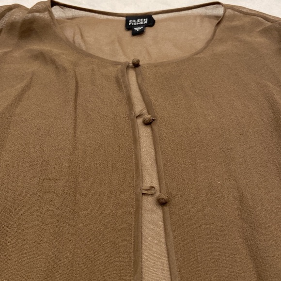 Eileen Fisher silk bottom down tunic - Picture 2 of 5